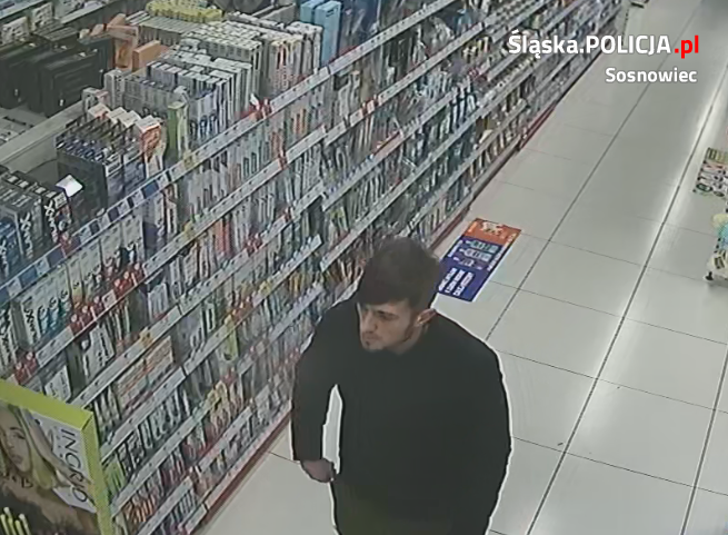 Kradzież kosmetyków w Sosnowcu. Rozpoznajesz sprawcę?