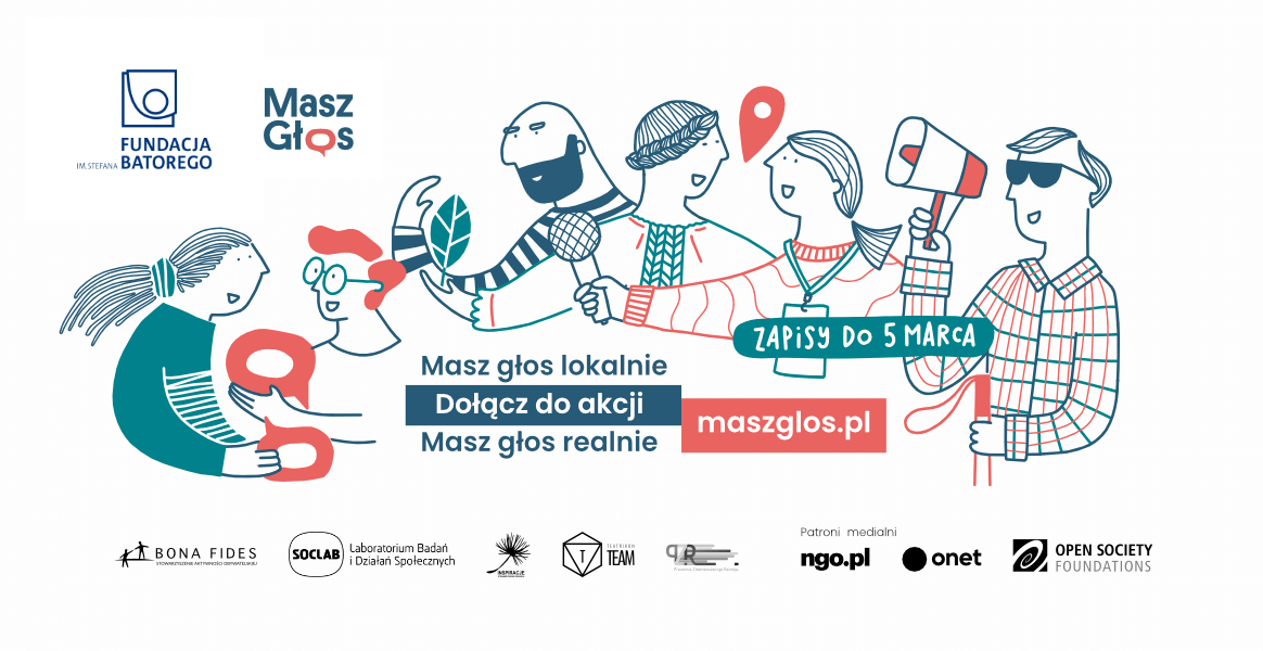 Działaj lokalnie – skorzystaj z pomocy ogólnopolskiej akcji Masz Głos!