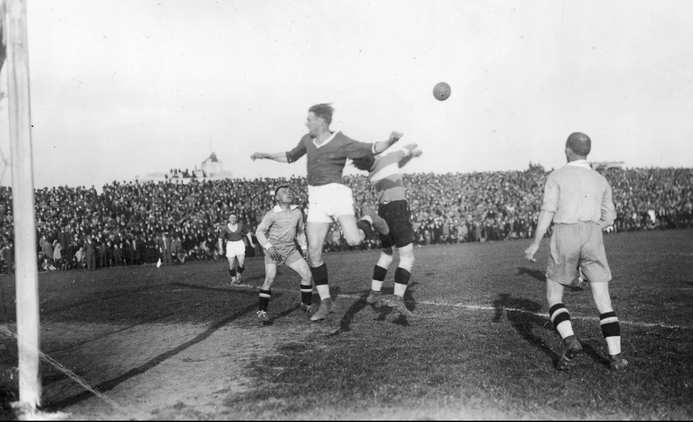 43. Mecz piłki nożnej ŁKS Łódź-Ruch Wielkie Hajduki w Łodzi w 1935 roku