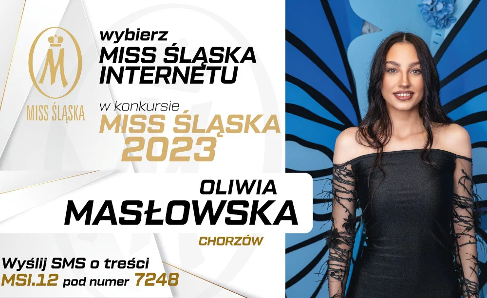 Oliwia Masłowska z Chorzowa w konkursie Miss Śląska. Zagłosuj na chorzowiankę!