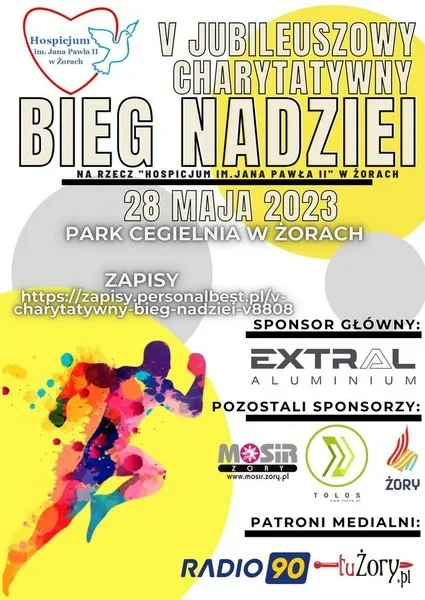 Przed nami V Jubileuszowy Charytatywny Bieg Nadziei