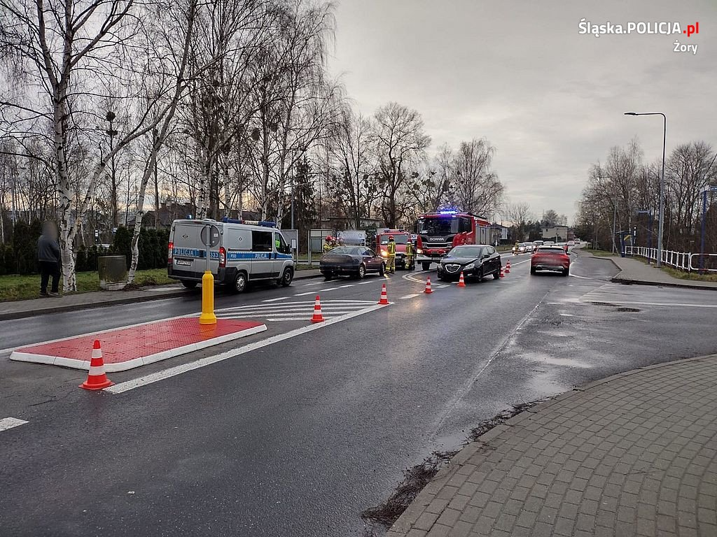 39-latek nie ustąpił pierwszeństwa. Kolizja na skrzyżowaniu ul. Przemysłowej i Rybnickiej