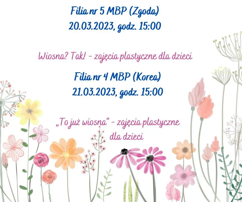 Wiosenne zajęcia plastyczne w MBP w Świętochłowicach