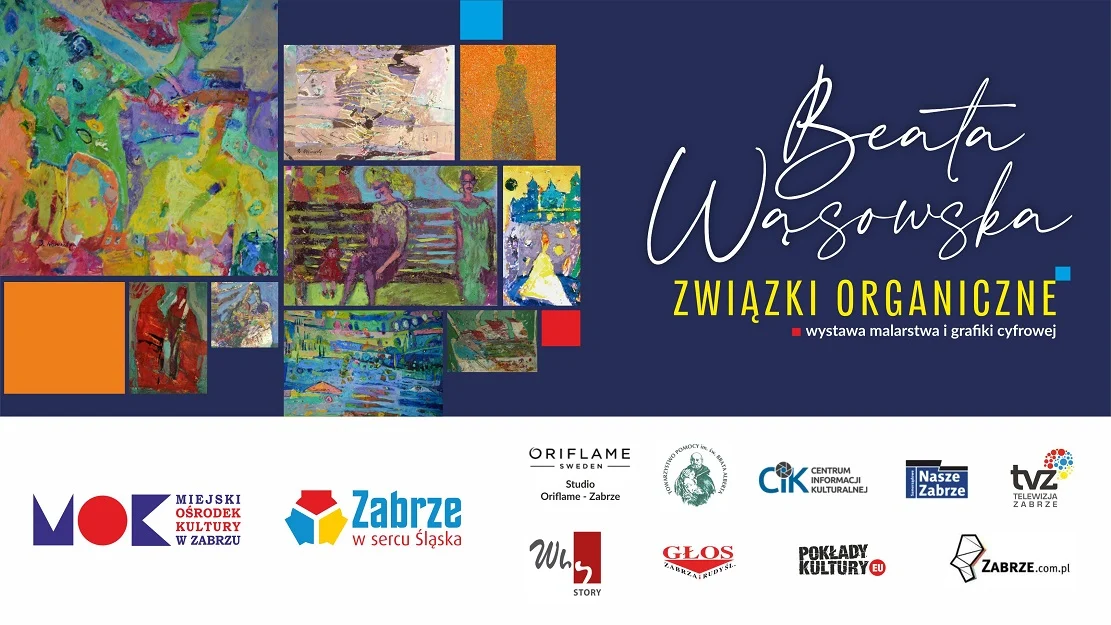 Wernisaż wystawy "Związki organiczne" Beaty Wąsowskiej w Galerii MOK