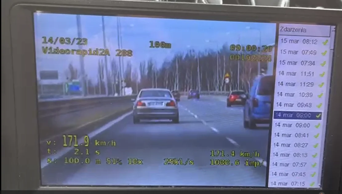 Pędził 171 km/h na zabrzańskim odcinku DTŚ. Został zatrzymany! [FILM]