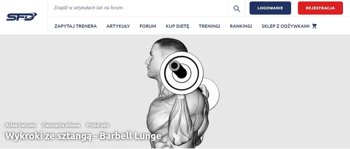 Wykroki ze sztangą - korzyści i wskazówki dla początkujących