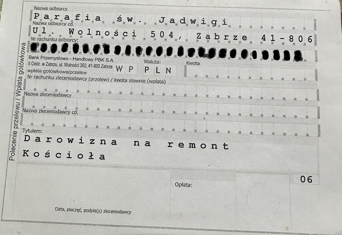 Zabrze. Próba wyłudzenia "na remont Kościoła". Sprawą zajmuje się policja!