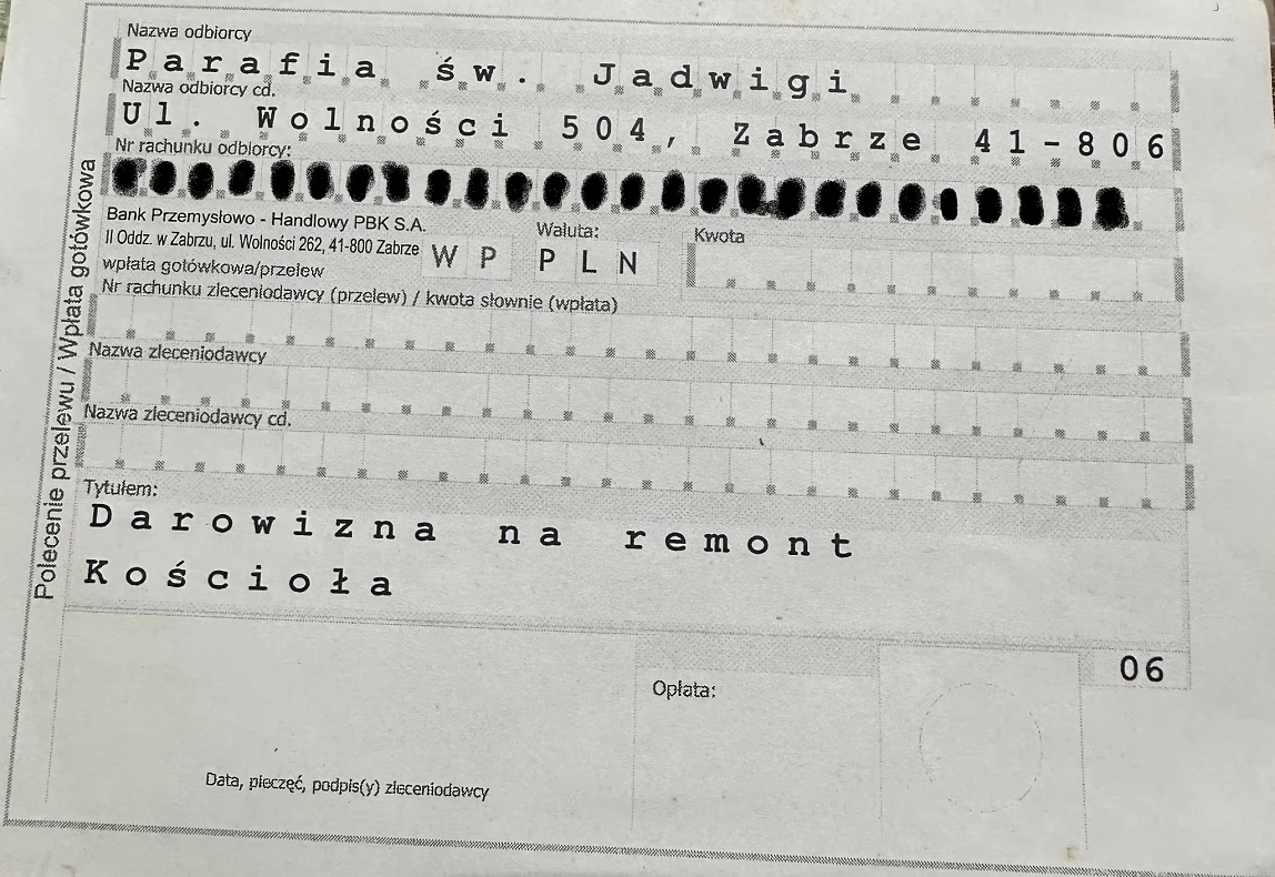 Zabrze. Próba wyłudzenia "na remont Kościoła". Sprawą zajmuje się policja!
