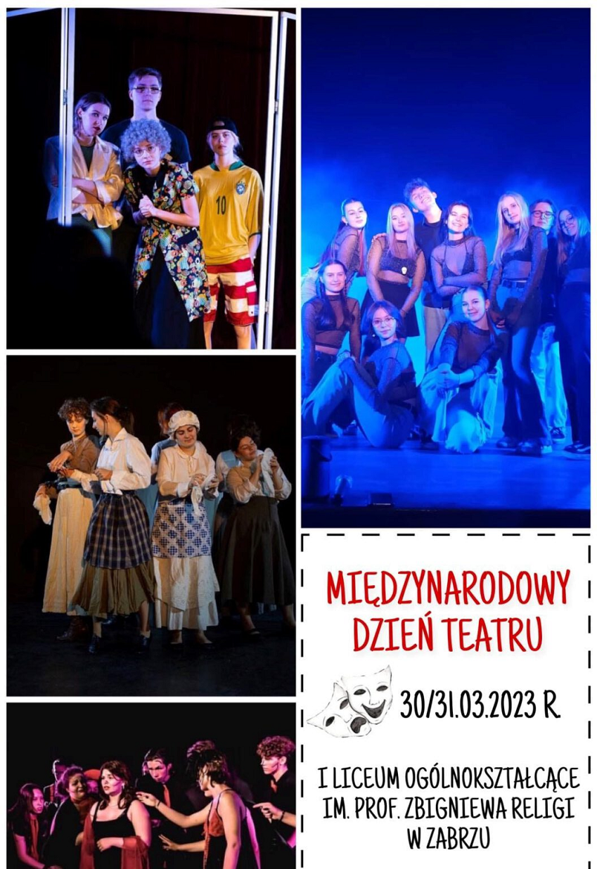 Przed nami Międzynarodowy Dzień Teatru w I LO w Zabrzu