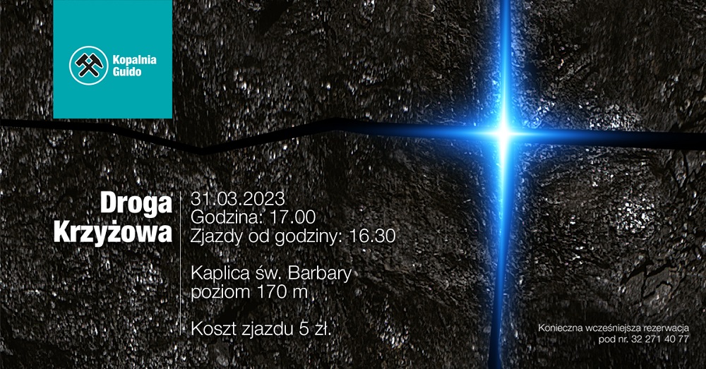 Zabrze: Podziemna Droga Krzyżowa w Kopalni Guido odbędzie się 31 marca