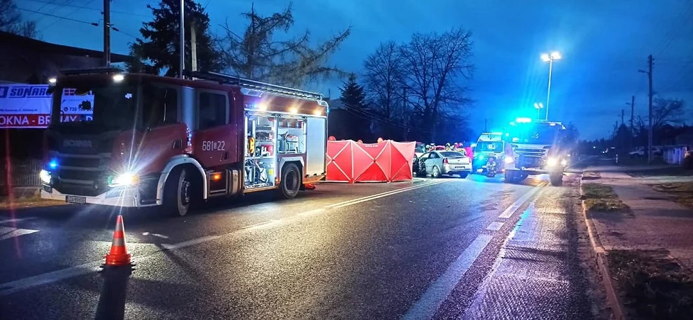 Tragedia w Porębie. Na DK 78 zginęło dwóch kierowców