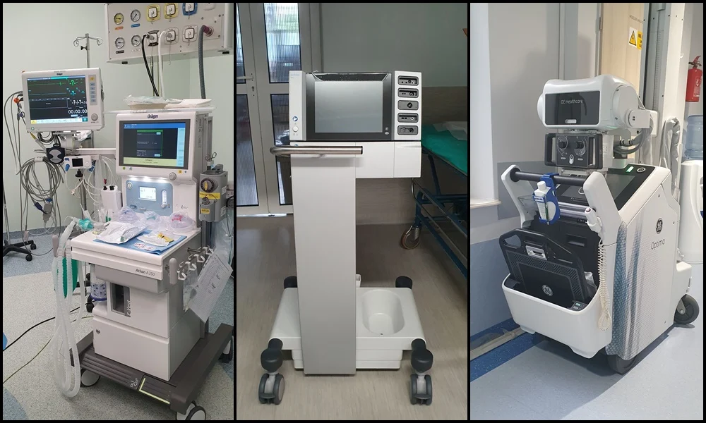 Nowy sprzęt medyczny z Rządowej Agencji Rezerw Strategicznych trafił do rudzkiego szpitala