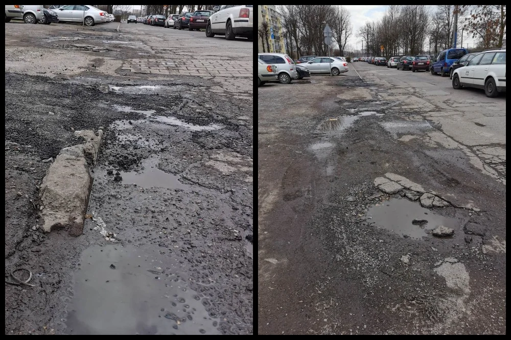 Opłakany stan ulicy Lipa. Mimo napraw, dziury i kałuże to codzienność mieszkańców