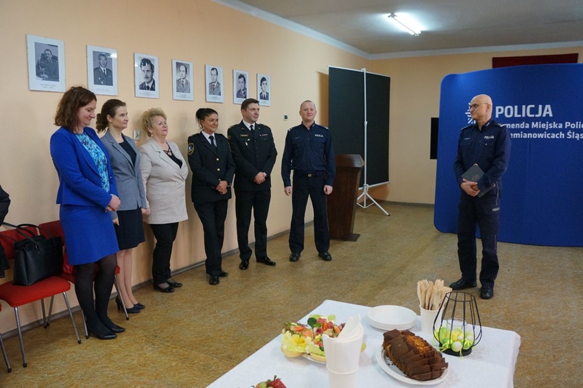 Spotkanie wielkanocne w siemianowickiej komendzie