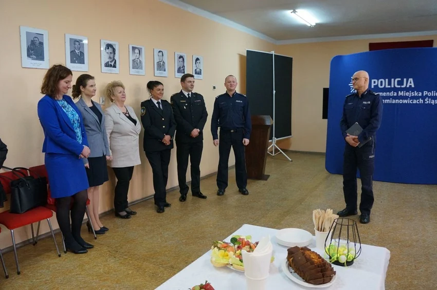 Spotkanie wielkanocne w siemianowickiej komendzie