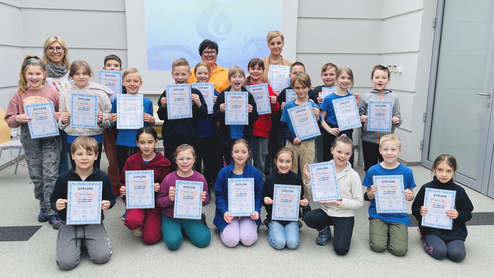 "Eko-przyjaciel kropli wody" projekt edukacyjny Aqua-Sprint w Siemianowicach Śląskich