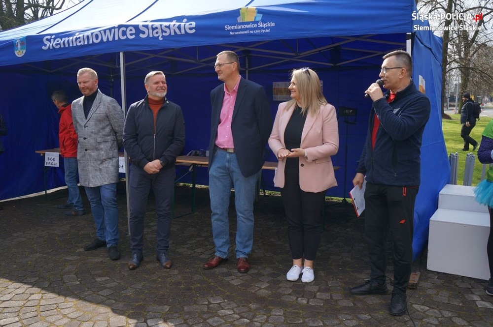 Siemianowiccy policjanci zabezpieczali I Bieg "Śladami Wojciecha Korfantego"