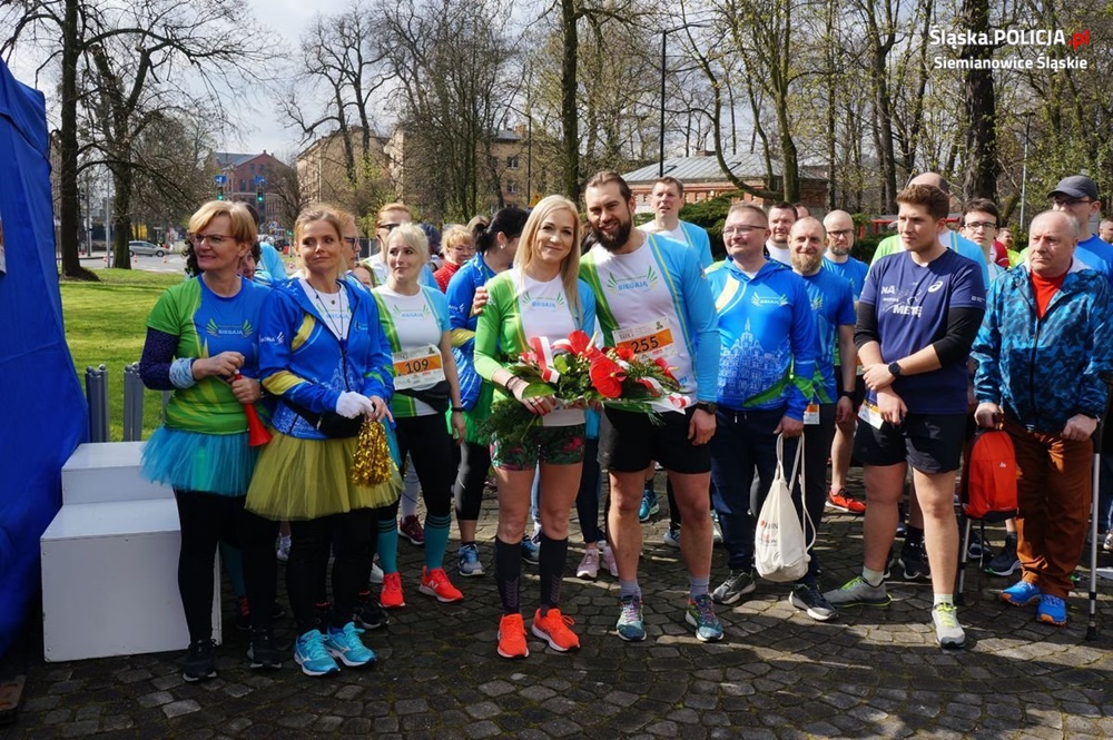 Siemianowiccy policjanci zabezpieczali I Bieg "Śladami Wojciecha Korfantego"