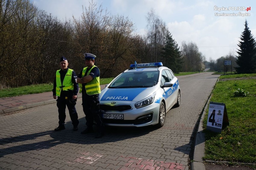 Siemianowiccy policjanci zabezpieczali I Bieg "Śladami Wojciecha Korfantego"