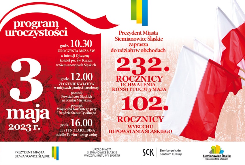 Majowe rocznice w Siemianowicach Śląskich. Poznaj harmonogram!