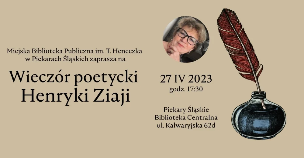 Wieczór poetycki Henryki Ziaji. Poznaj szczegóły!