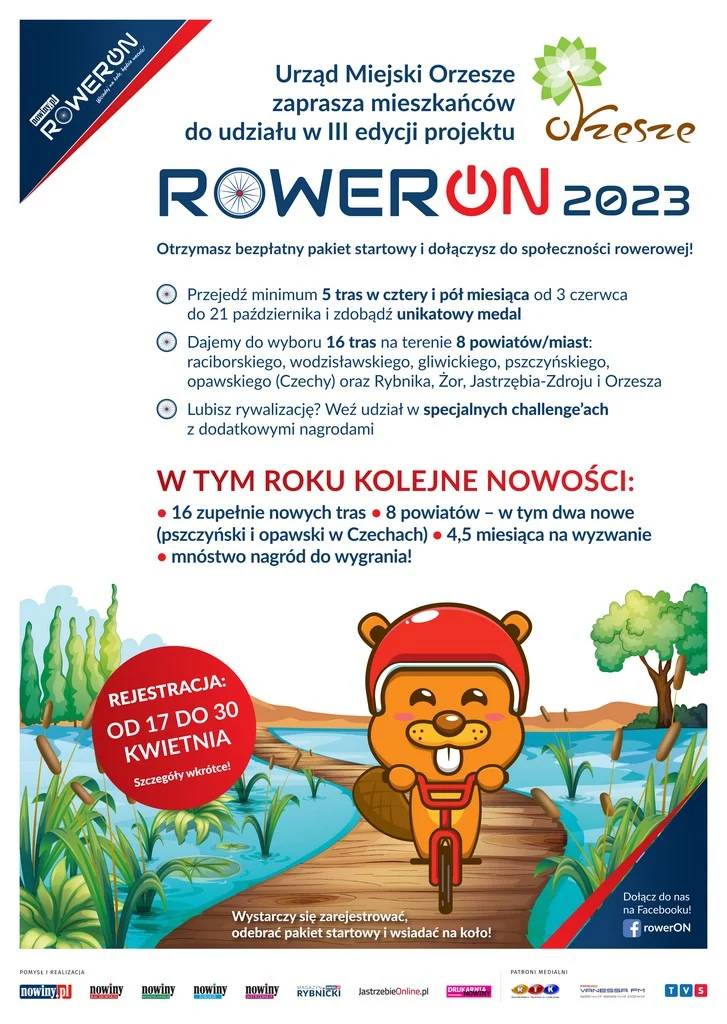 Startuje RowerON. Dwie trasy biegną przez Orzesze