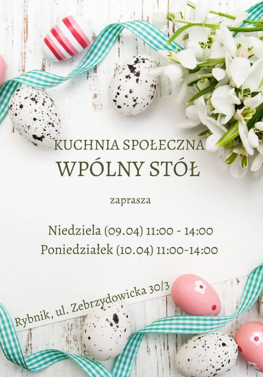 Wielkanoc przy wspólnym stole. W Rybniku działa kuchnia społeczna