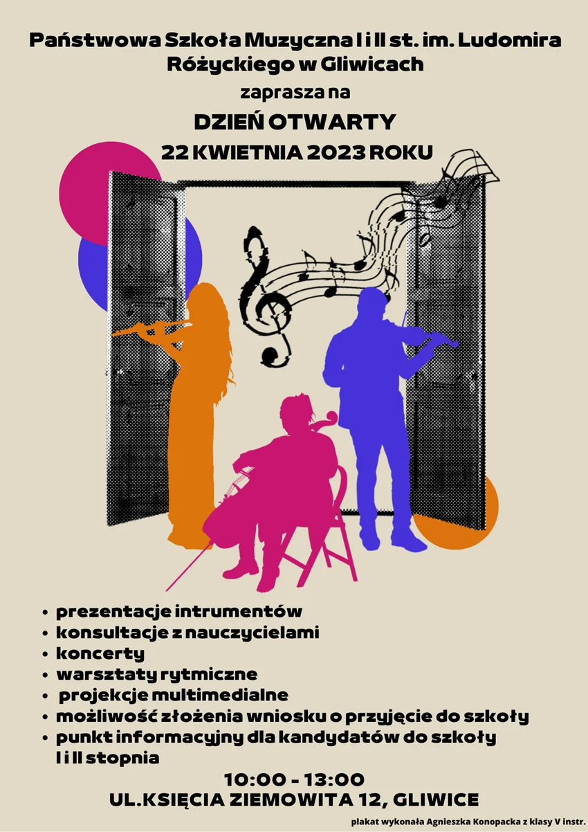 Dzień Otwarty Państwowej Szkoły Muzycznej w Gliwicach. Przyjdź na spotkanie!