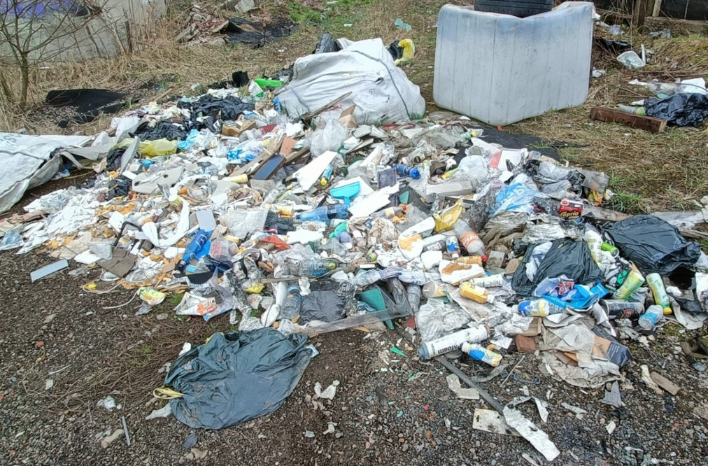 Bytom: Śmieci za stawem Barbara. Straż Miejska ukarała właścicieli firmy mandatami