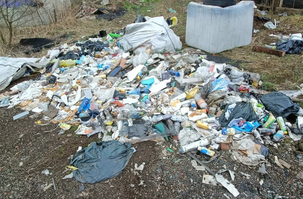 Bytom: Śmieci za stawem Barbara. Straż Miejska ukarała właścicieli firmy mandatami