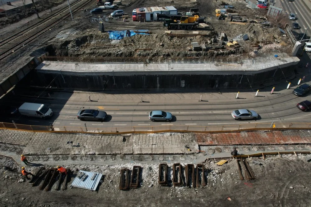 Bytom: Zmiany w organizacji ruchu w weekendy w rejonie budowy nowego wiaduktu w Zamłyniu