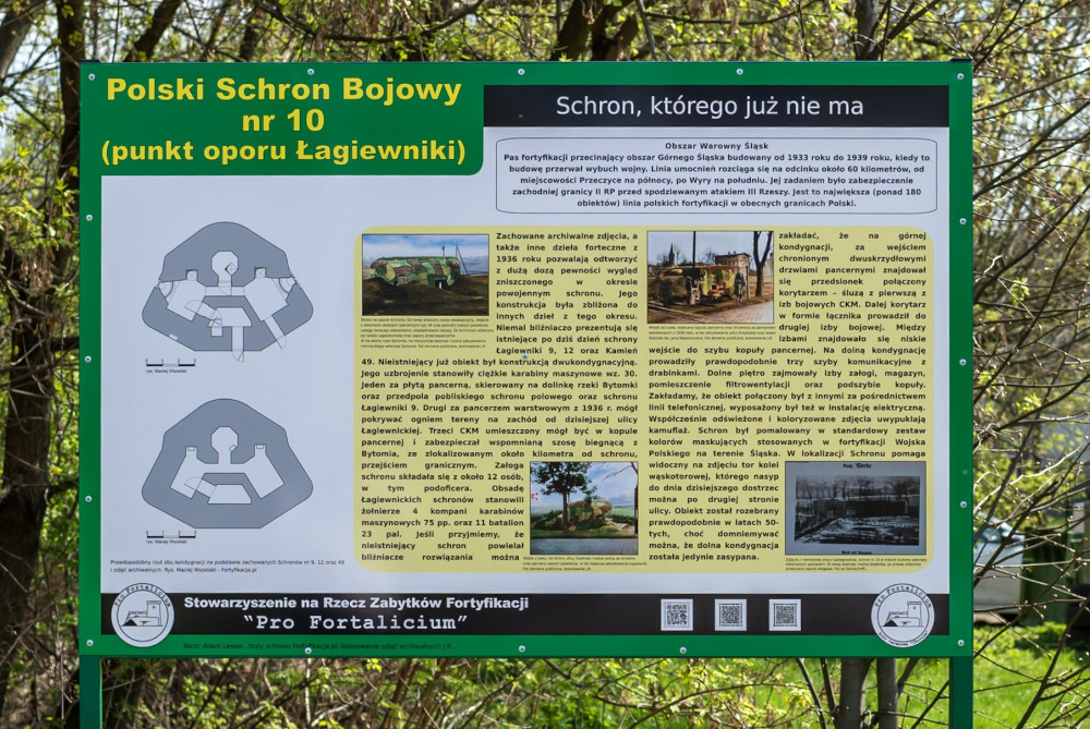 Bytom: Obszar Warowny Śląsk - w miejscach dawnych schronów pasjonaci montują tablice