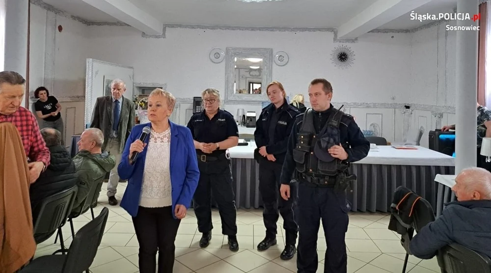 Pogawędka z sosnowieckimi działkowcami i seniorami o bezpieczeństwie