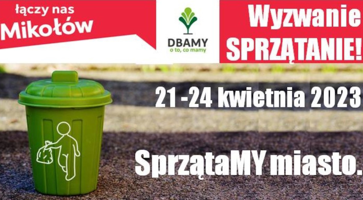 Mikołów: Dzień Ziemi już w sobotę. Miasto organizuje akcję „Wyzwanie – SPRZĄTANIE”