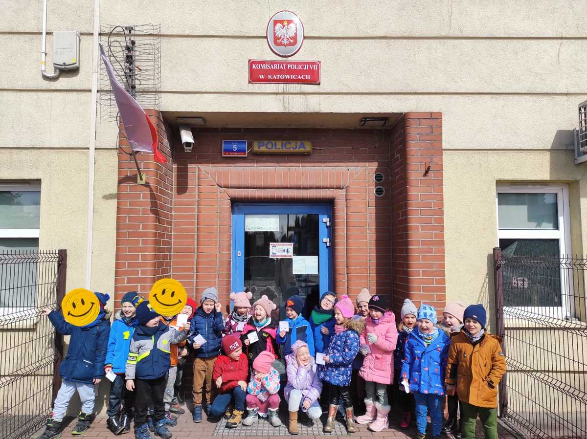 Przedszkolaki odwiedziły katowickich policjantów