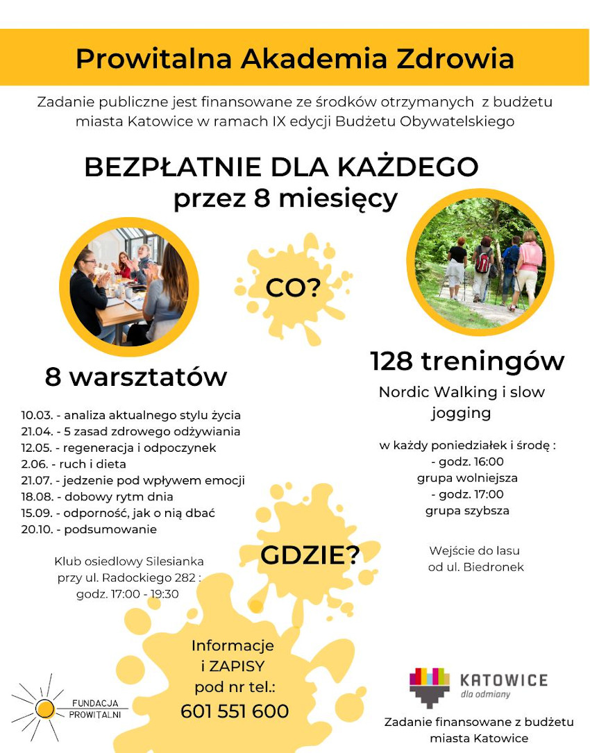 Zapraszamy do udziału w Prowitalnej Akademii Zdrowia