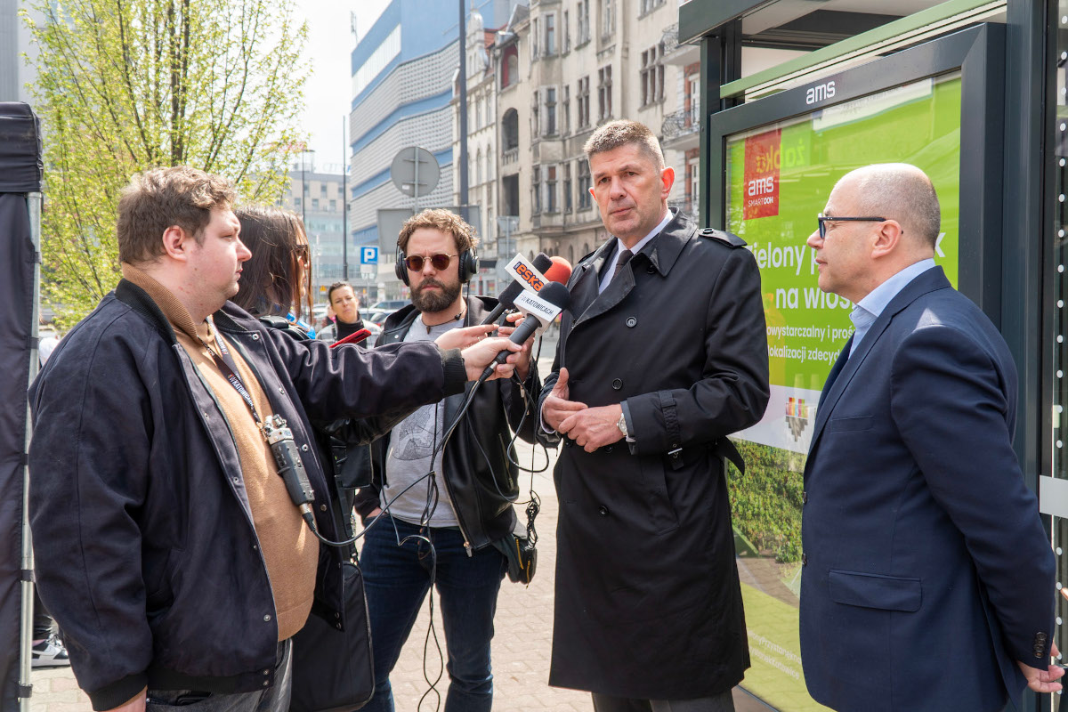 Nowy, zielony przystanek w centrum Katowic