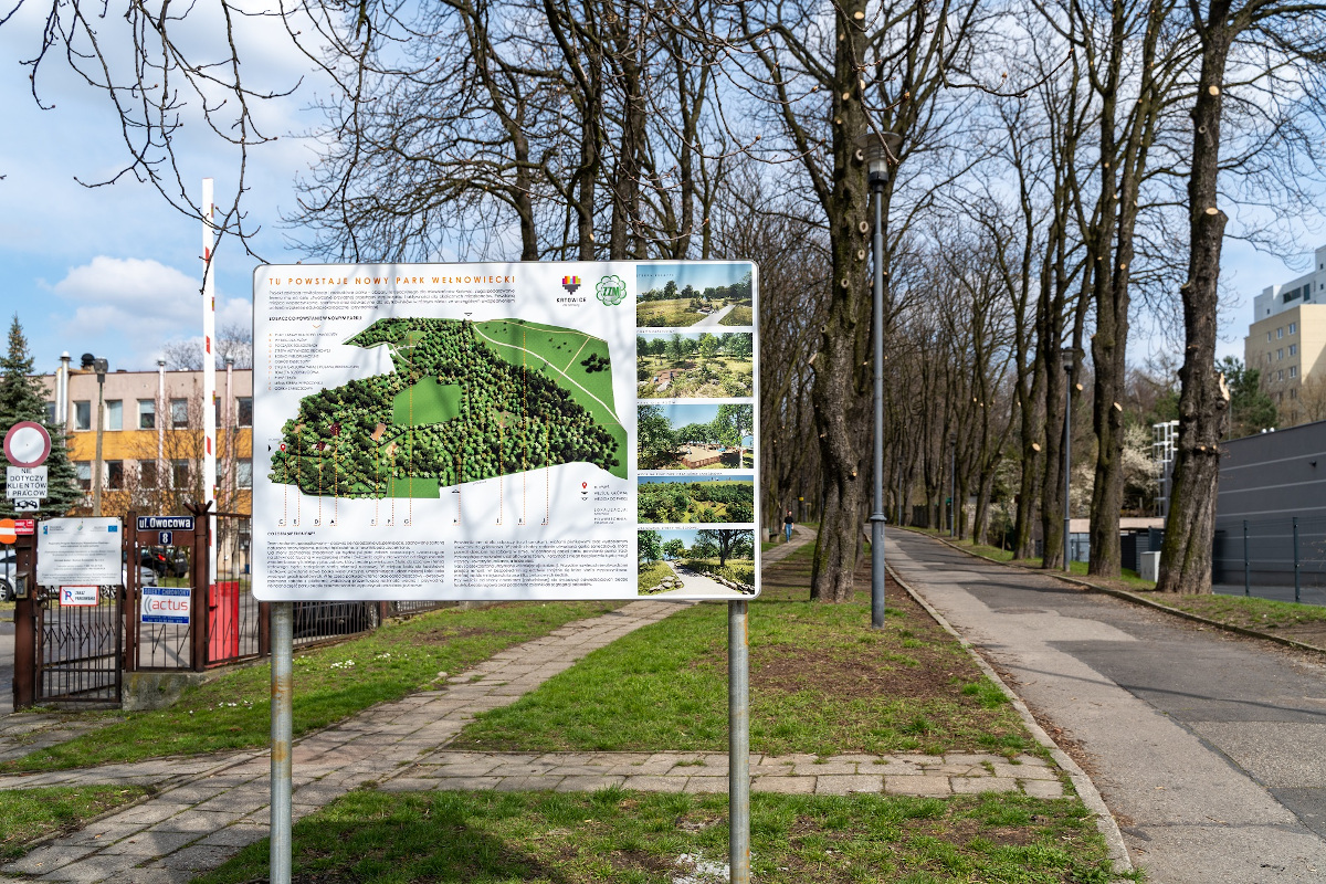 Zaczęły się prace w parku w Wełnowcu