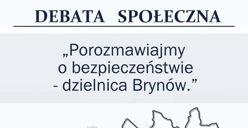 O bezpieczeństwie z mieszkańcami Brynowa. Policjanci zorganizowali debatę