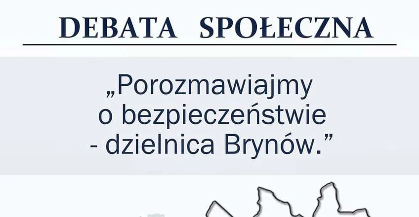 O bezpieczeństwie z mieszkańcami Brynowa. Policjanci zorganizowali debatę
