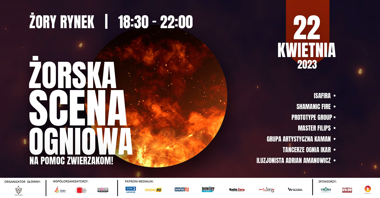 Przed nami "Żorska Scena Ogniowa: Na pomoc zwierzakom"!