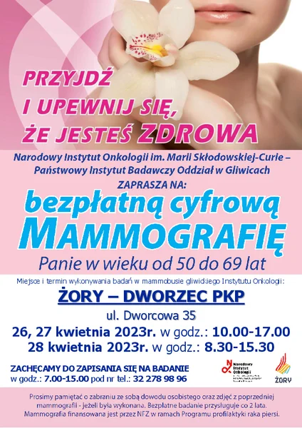 Bezpłatna mammografia przy dworcu PKP