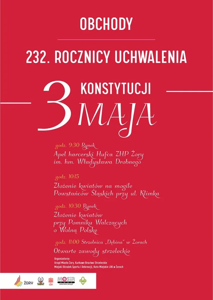 Obchody Święta Konstytucji 3 Maja w Żorach