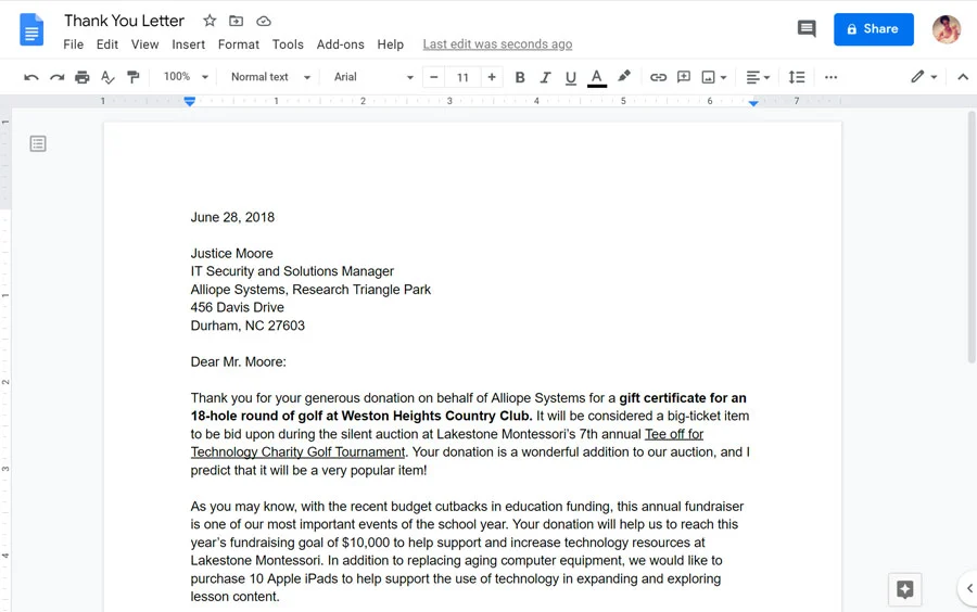 Skróty klawiszowe w Google Docs