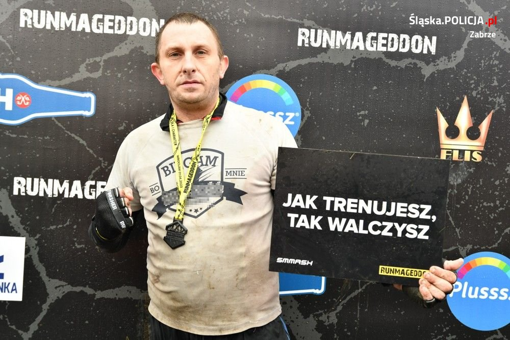 Zabrzański policjant na trasie Runmageddonu