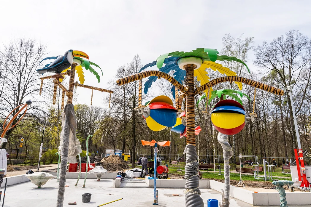 Pierwszy wodny plac zabaw w Zabrzu już prawie gotowy! [ZDJĘCIA]