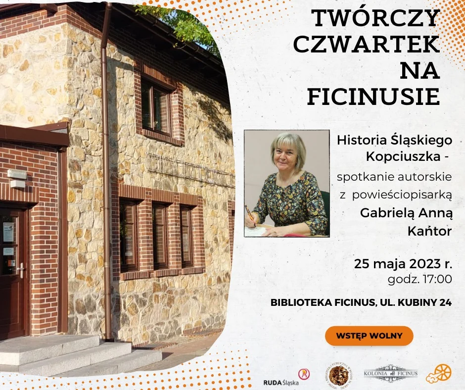 Przed nami kolejny "Twórczy czwartek na Ficinusie". Gościem Gabriela Anna Kańtor