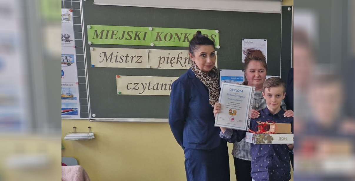 Uczeń SP nr 30 laureatem konkursu na Mistrza Pięknego Czytania!