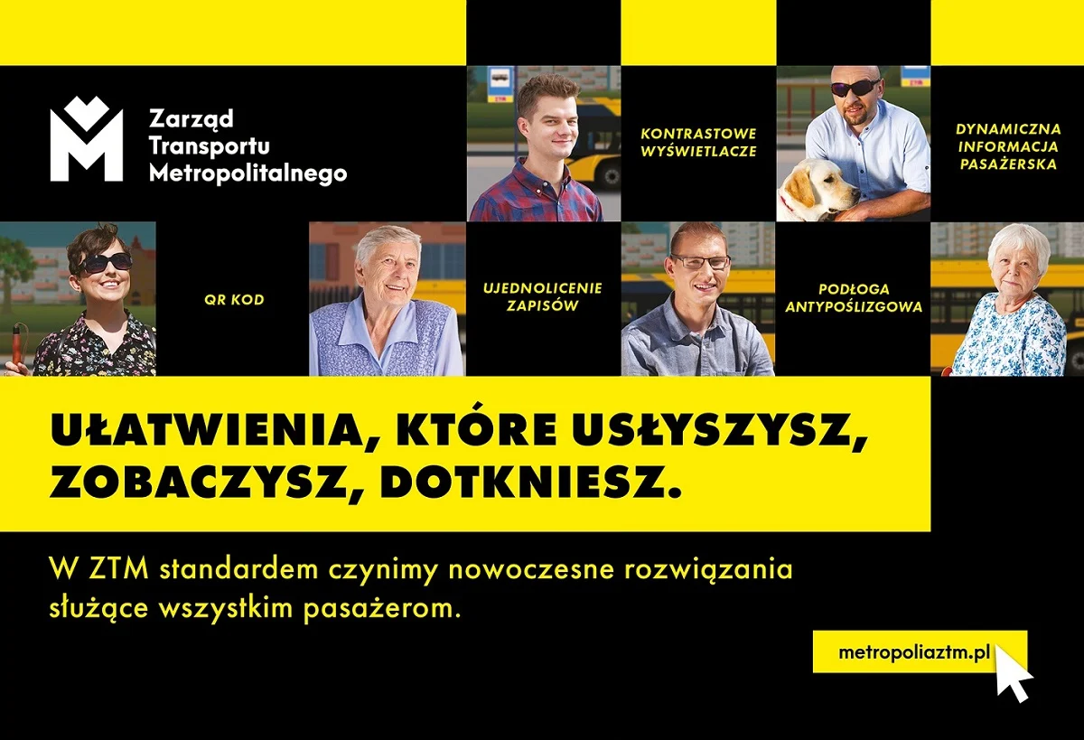 ZTM: Ułatwienia, które usłyszysz, zobaczysz, dotkniesz