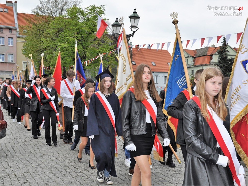 Uroczystości 3-go Maja w Wodzisławiu Śląskim